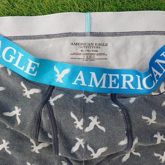 Excellent Used Condition Men's AMERICAN EAGLE blue logo boxer briefs size XL. - Picture 8 of 9